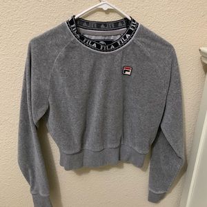 Very cute FILA cropped sweater